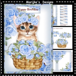 A5 Roses & Kitten Mini Kit