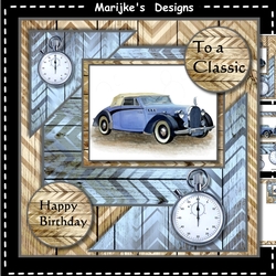 Male Card Classic Car Mini Kit