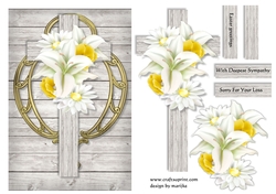 A5 Sympathy Cross