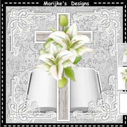 Sympathy Cross & Lilies Mini Kit