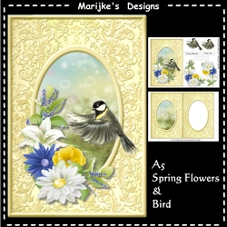 A5 Springflowers& Bird Mini Kit
