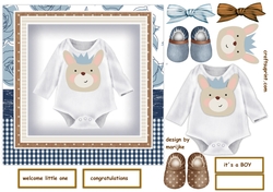 New baby Boy Quick card