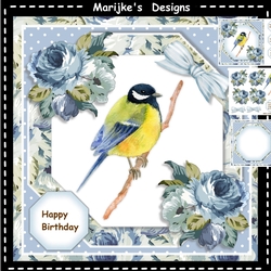 Bird & Roses Mini Kit