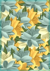 A4 Pastel Flowers