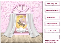 Twinkle Twinkle Baby Girl topper