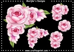 Pink Roses Corner Vignette
