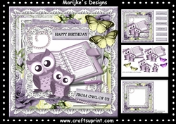 Cute Birthday Owls Mini Kit