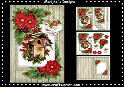 A5 Christmas Robin Mini Kit
