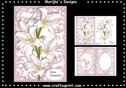 A5 Sympathy Lilies Mini Kit