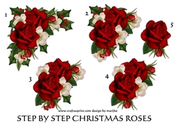 Step By Step Christmas Roses