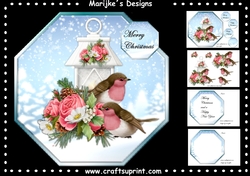  Christmas Lantern Iin White  Mini Kit