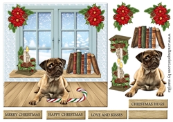 Pug´s Christmas Quick Card