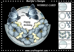 Wobble Card Flowers & Butterflies Mini Kit