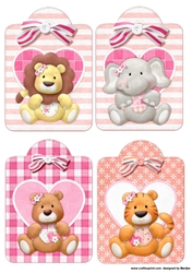 Cute Baby Animal Tags