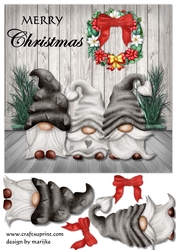 Quick Card TopperChristmas Gnomes
