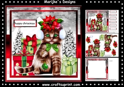 Cute Christmas Kitten Mini Kit