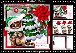 Festive Christmas Kitten Mini Kit