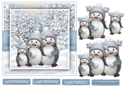 Quick Card Cute Penquins