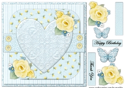 Birthday Roses Heart