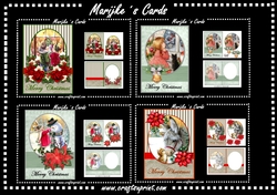 Bumperkit A5 Vintage Christmas cards