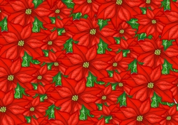 A4 Christmas Poinsettias 2