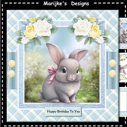 Cute Birthday Bunny Mini Kit
