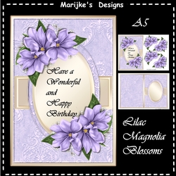 Lilac Magnolia Blossoms A5 Mini Kit
