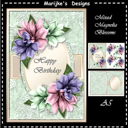 Mixed Magnolia Blossoms A5 Mini Kit