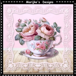 Antique Teacup & Roses Mini Kit