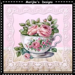Victorian Teacup & Roses Mini Kit