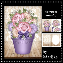 Flowerpot. Roses A5 mini Kit