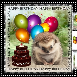 Birthday Hedgehog Mini Kit