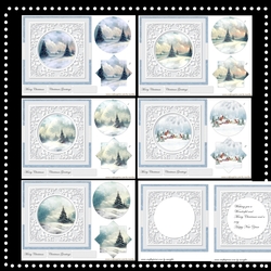 Kit Quick Cards Snowscenes & 2 Inserts