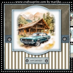 Male Card  Classic  Car Mini Kit