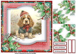 Christmas Baby baby Cocker Spaniel 2