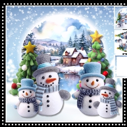 Family Snowmen Mini Kit