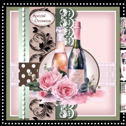 Champagne & Pink Roses Mini Kit