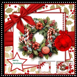 Christmas Wreath  Berries  Mini Kit