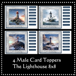 Kit Four male card Topper The Lighthouse