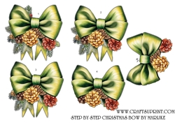 Step by Step Christmas Bow