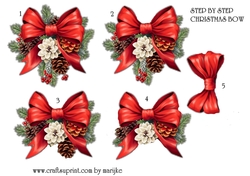 Step by Step Christmas Bow 4