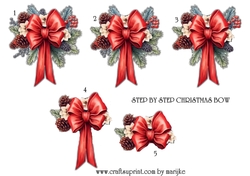 Step by Step Christmas Bow 5