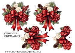 Step by Step Christmas Bow 6