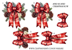 Step by Step Christmas Bow  7