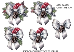 Step by Step Christmas Bow 8