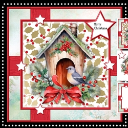 Christmas birdhouse Mini Kit