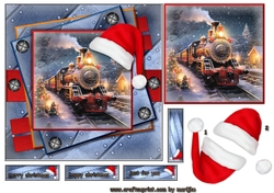 Male card Christmas Train 1