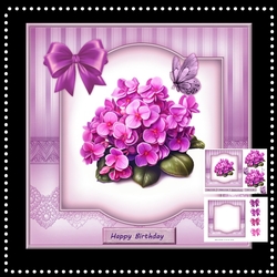 Perfect Pink Pansies Mini Kit