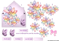 Envelop Topper Lilies