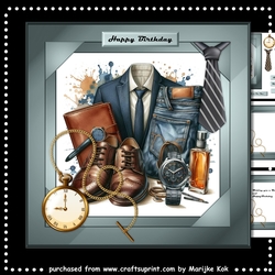 Male Card 7x7 Classic Mini Kit